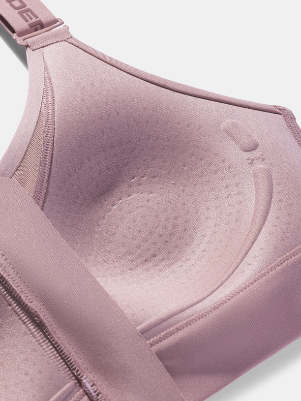 Under Armour Sutien pentru femei Under Armour UA Infinity High Zip 2.0 Bra-PNK