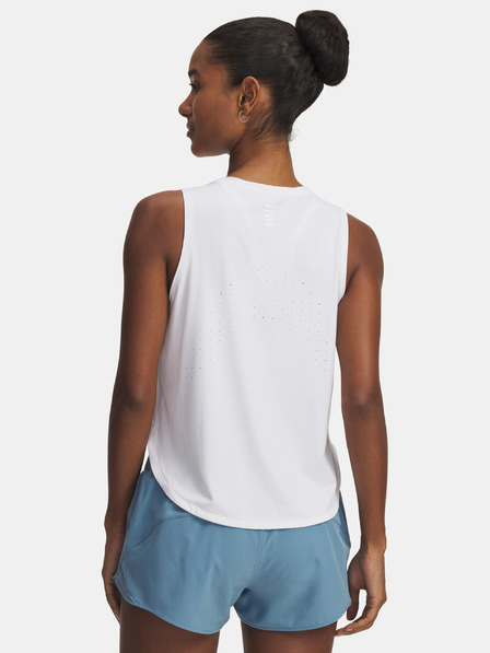 Under Armour Maiou pentru femei Under Armour UA Launch Elite Tank-WHT