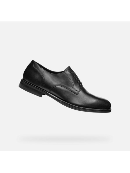 Geox Pantofi eleganți negri pentru bărbați Geox Barberigo