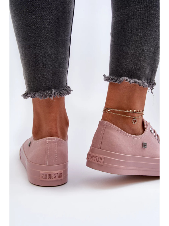 BIG STAR SHOES Adidași clasici roz pentru femei Big Star