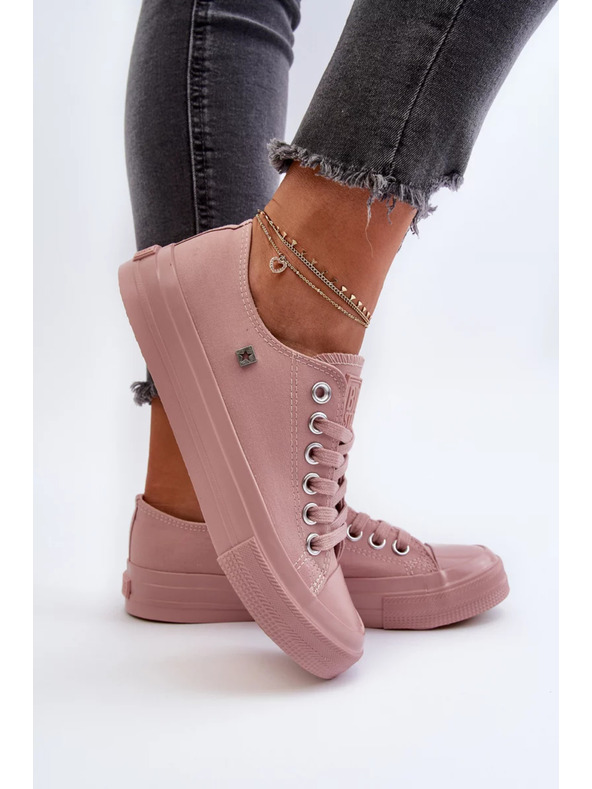 BIG STAR SHOES Adidași clasici roz pentru femei Big Star