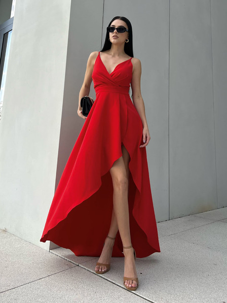 Edoti Rochie maxi LOVE - roșii