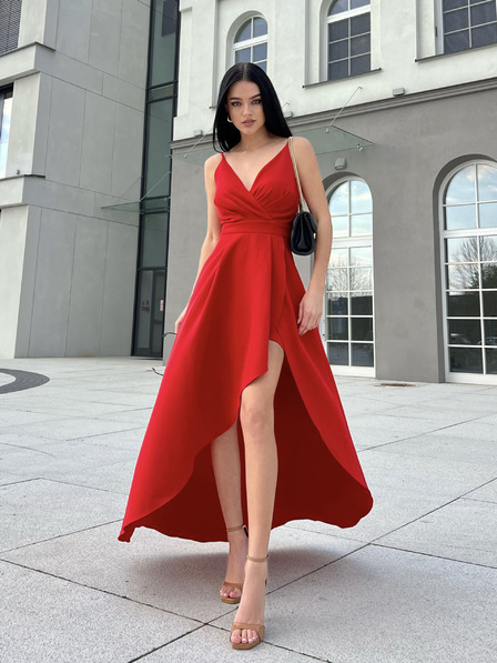 Edoti Rochie maxi LOVE - roșii