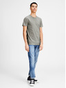 Jack & Jones Tricou de bază cu dungi gri Jack & Jones Basic