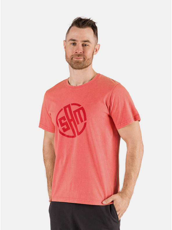 Sam 73 Tricou roșu pentru bărbați cu imprimeu SAM 73