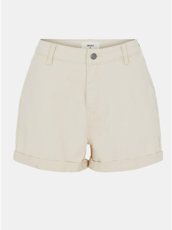 .OBJECT Pantaloni scurți din denim crem .OBJECT Penny