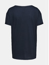Sam 73 Tricou lejer pentru femei albastru închis cu imprimeu SAM 73