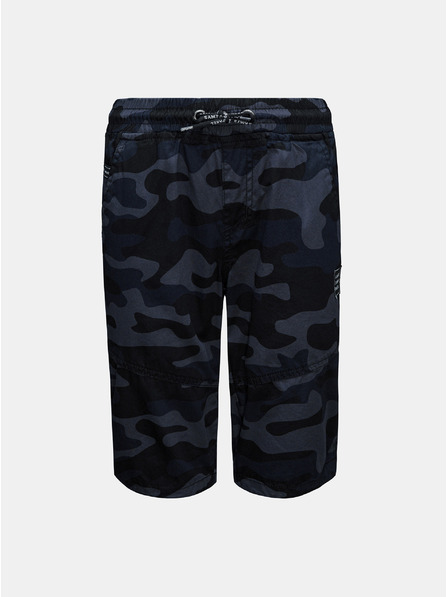 Sam 73 Pantaloni scurți de camuflaj albastru închis pentru băieți SAM 73