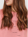 Vero Moda Tricou roz cu VERO MODA Hollie