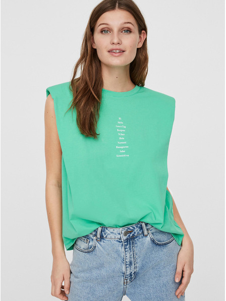 Vero Moda Tricou verde deschis cu VERO MODA Hollie