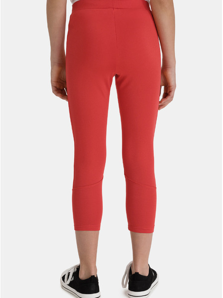 Sam 73 Leggings roșii pentru fete cu imprimeu SAM 73