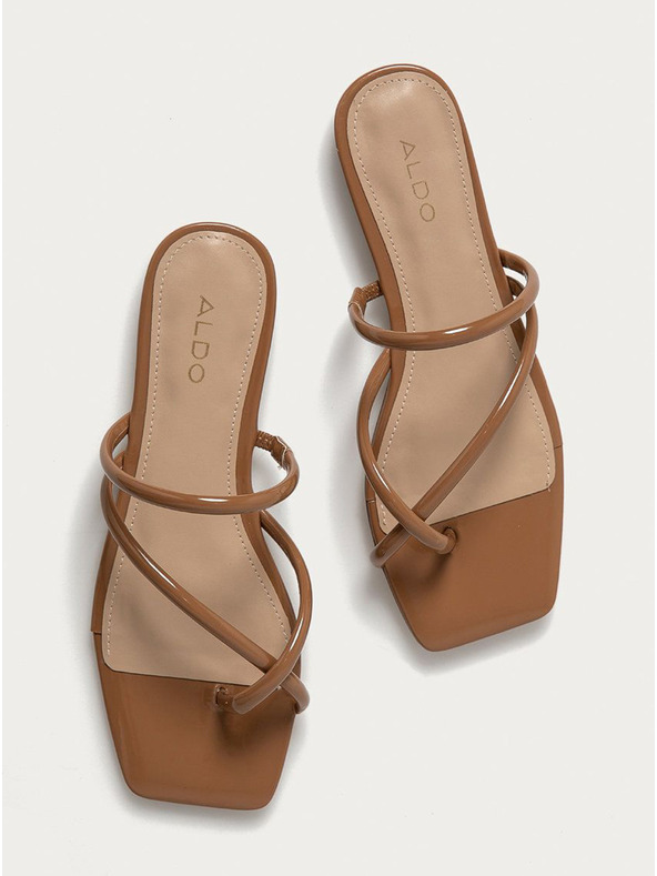 Aldo Flip flop-uri maro pentru femei ALDO Mounis