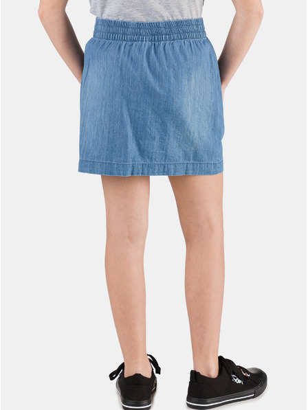 Sam 73 Fustă pentru fete din denim albastru cu nasturi SAM 73