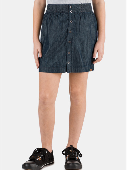 Sam 73 Fustă albastru închis pentru fete din denim cu nasturi SAM 73