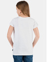 Sam 73 Tricou alb pentru fete cu imprimeu SAM 73
