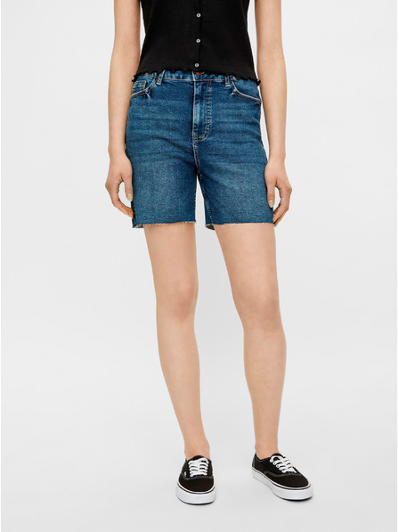 Pieces Pantaloni scurți din denim albaștri Pieces Lisa