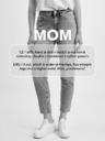 Pieces Blugi mom albastru deschis Pieces Leah