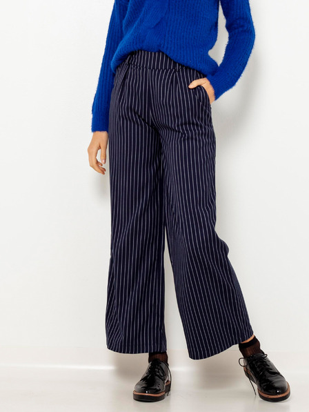 CAMAIEU Pantaloni cu picior lat cu dungi albastru închis CAMAIEU