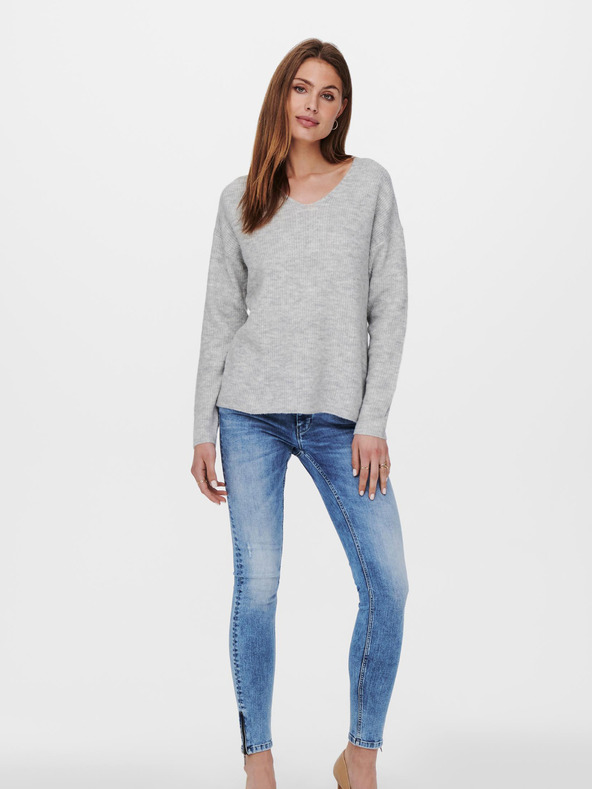ONLY Pulover ONLY Camilla gri deschis