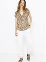 CAMAIEU Bluză bej cu model cheetah CAMAIEU