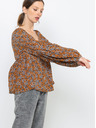 CAMAIEU Bluză maro cu model CAMAIEU