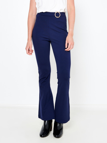 CAMAIEU Pantaloni bootcut cu talie înaltă albastru închis CAMAIEU