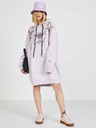 Replay Rochie violet deschis cu glugă cu model pentru femei Replay Sweatshirt