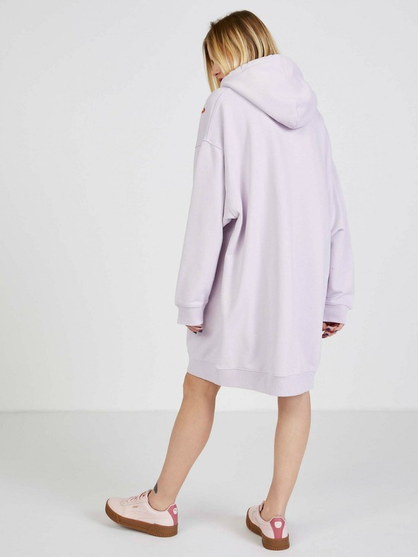 Replay Rochie violet deschis cu glugă cu model pentru femei Replay Sweatshirt