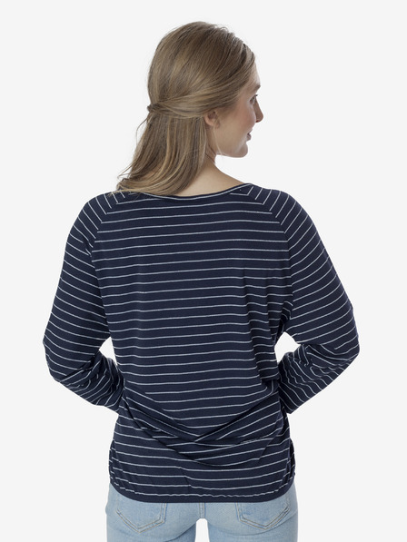 Sam 73 Tricou cu dungi albastru închis pentru femei SAM 73