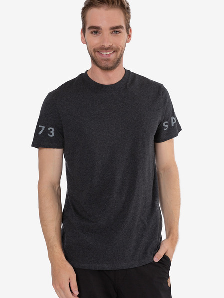 Sam 73 Tricou imprimat gri închis pentru bărbați SAM 73