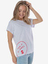 Sam 73 Tricou imprimat alb pentru femei SAM 73
