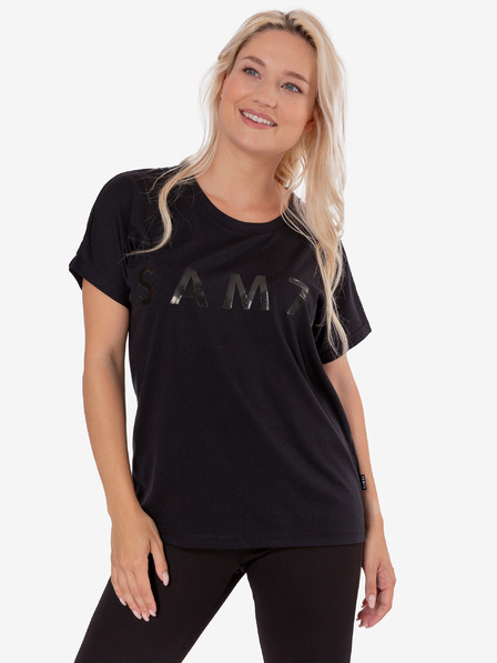 Sam 73 Tricou imprimat negru pentru femei SAM 73