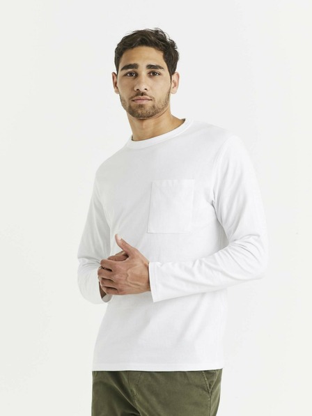 Celio Cămașă de bază albă pentru bărbați cu buzunare Celio