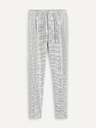 Celio Pantaloni în carouri gri deschis pentru bărbați Celio