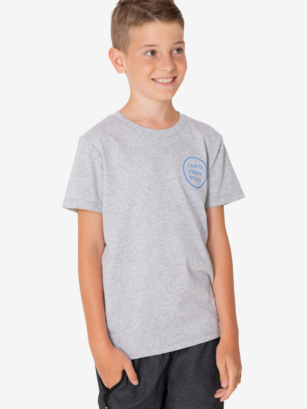 Sam 73 Tricou băiat gri deschis cu imprimeu SAM 73