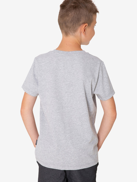 Sam 73 Tricou băiat gri deschis cu imprimeu SAM 73