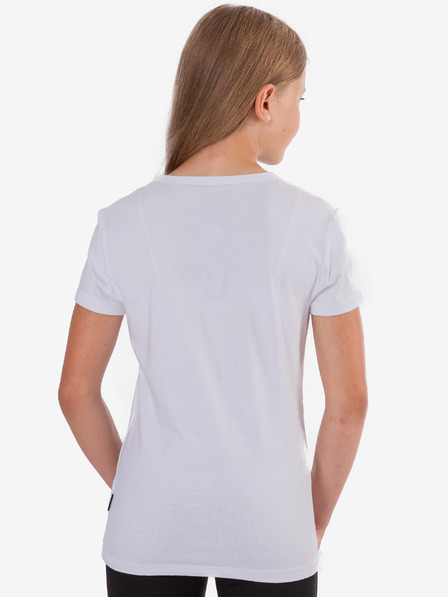 Sam 73 Tricou alb pentru fete cu imprimeu SAM 73