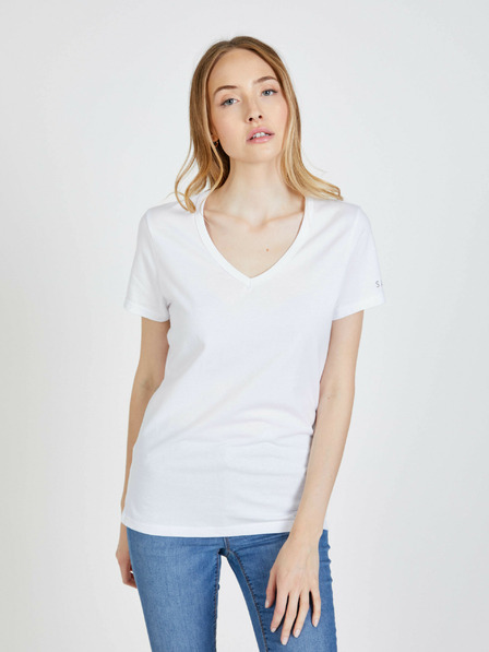 Sam 73 Tricou de damă alb SAM 73 Una