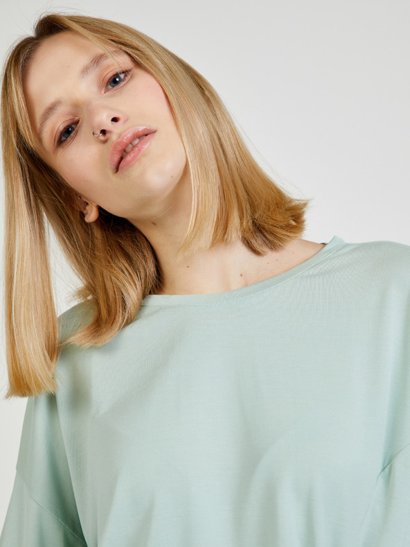 ONLY Cămașă verde deschis cu noduri ONLY Free