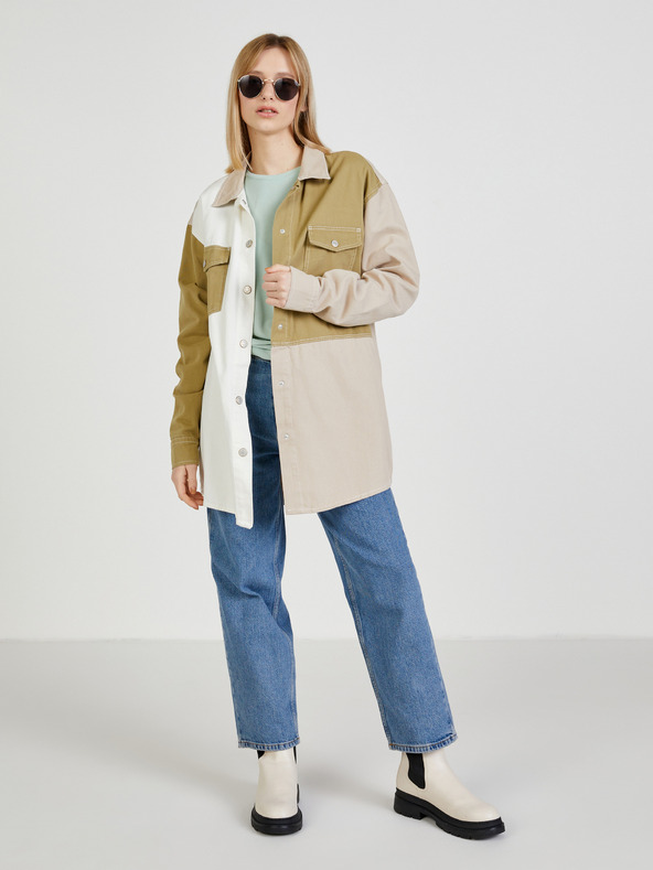 ONLY Cămașă verde deschis cu noduri ONLY Free