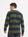 Celio Tricou polo albastru și verde cu dungi pentru bărbați Celio Verugby