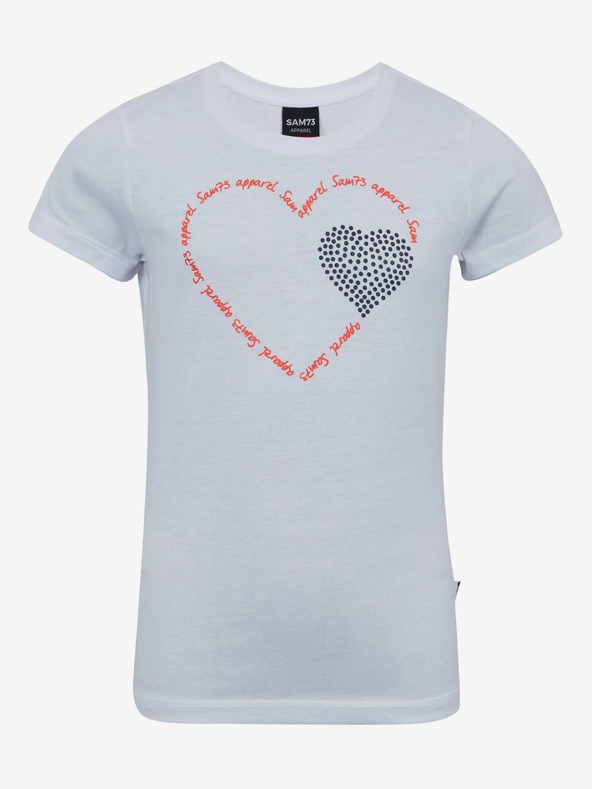 Sam 73 Tricou alb pentru fete SAM 73 Alaina