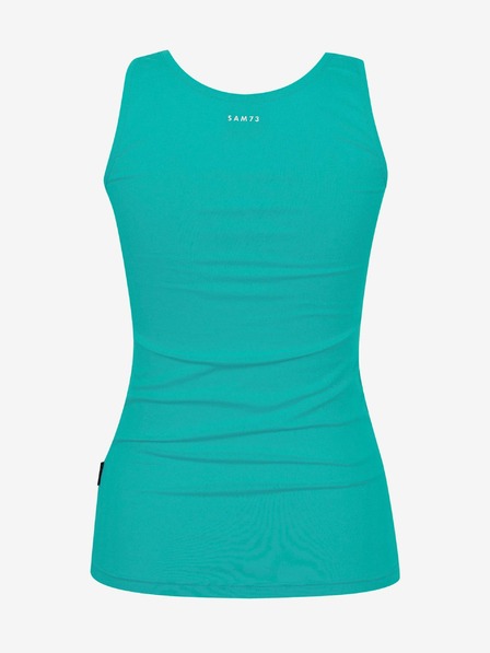 Sam 73 Tricou de bază verde pentru femei SAM 73 India