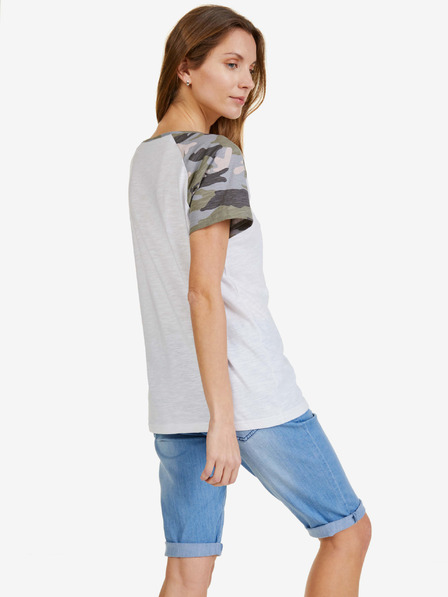 Sam 73 Tricou alb cu model pentru femei SAM 73 Rose