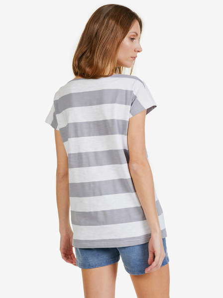 Sam 73 Tricou dungat pentru femei, alb și gri SAM 73 Elspeth