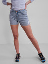 Pieces Pantaloni scurți din denim albastru deschis cu efect rupt Pieces Lisa