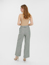 Vero Moda Pantaloni largi cu dungi verde deschis VERO MODA Serena