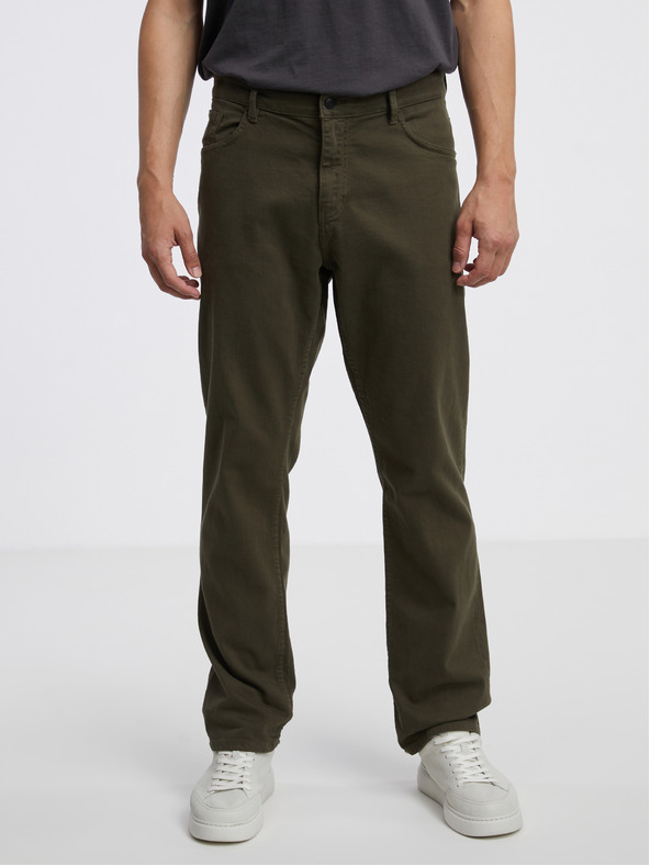 Celio Pantaloni bărbați Celio kaki Vopry1