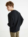 Celio Pulover basic negru pentru bărbați Celio Beclo