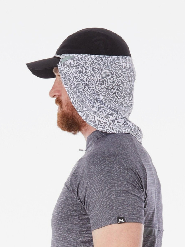 Northfinder Mască pentru gât și față cu model alb Northfinder Neckfacemask Ac-3010Sii